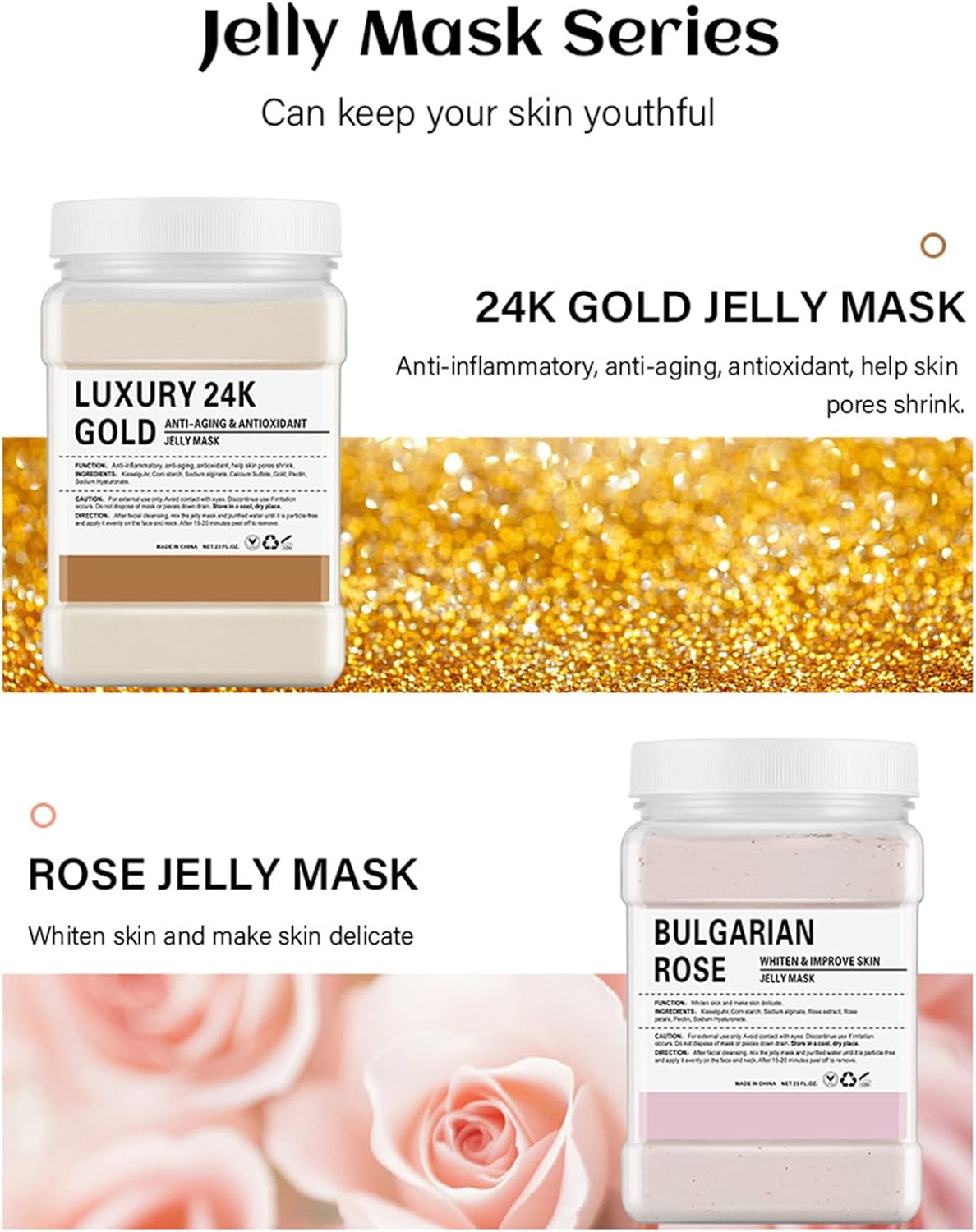 Jelly Mask For Facials Jelly Face Mask Powder With Lip Mask Free Gift