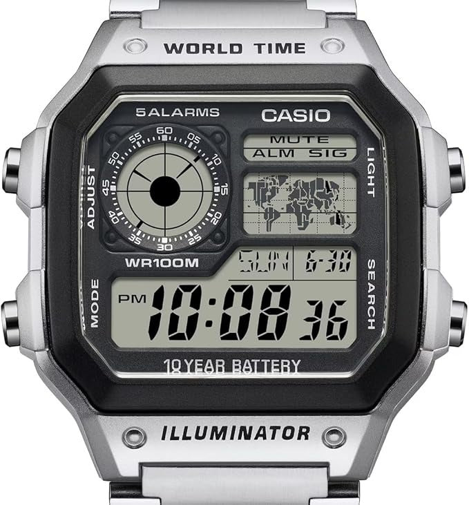 Casio Men’s metal Digital Watch – AE-1200WHD