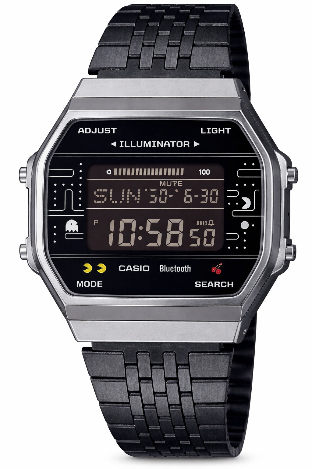 Pac-Man Arcade Limited Edition Bluetooth Digital Watch – Steel Strap