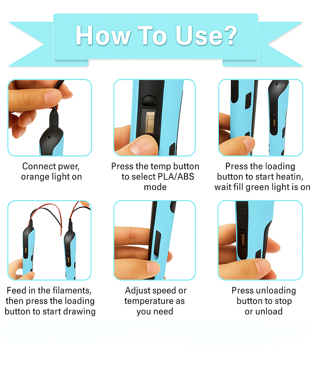 3D Printing Pen for Creative Drawing