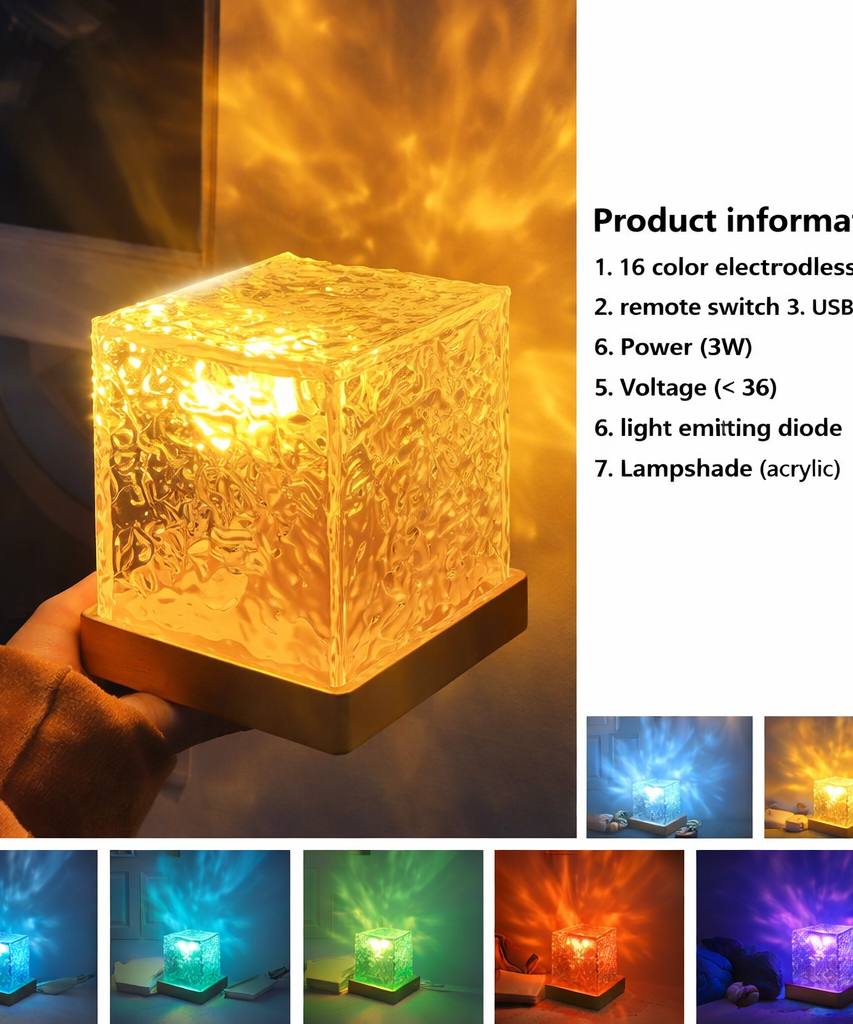 USB Rechargeable Touch Lamp with Adjustable Brightness and Dynamic Lighting Modes