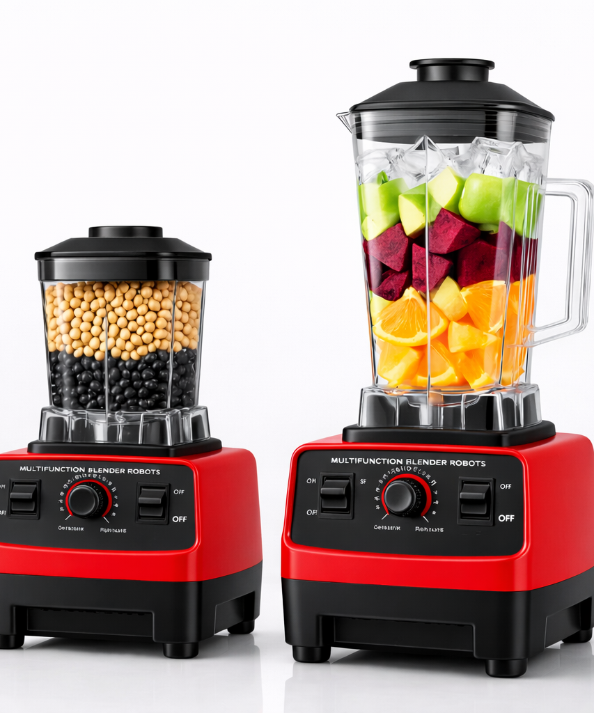 Double Jar High Power Kitchen Blender 4500W for Juice, Ice, Soy Milk & Soup