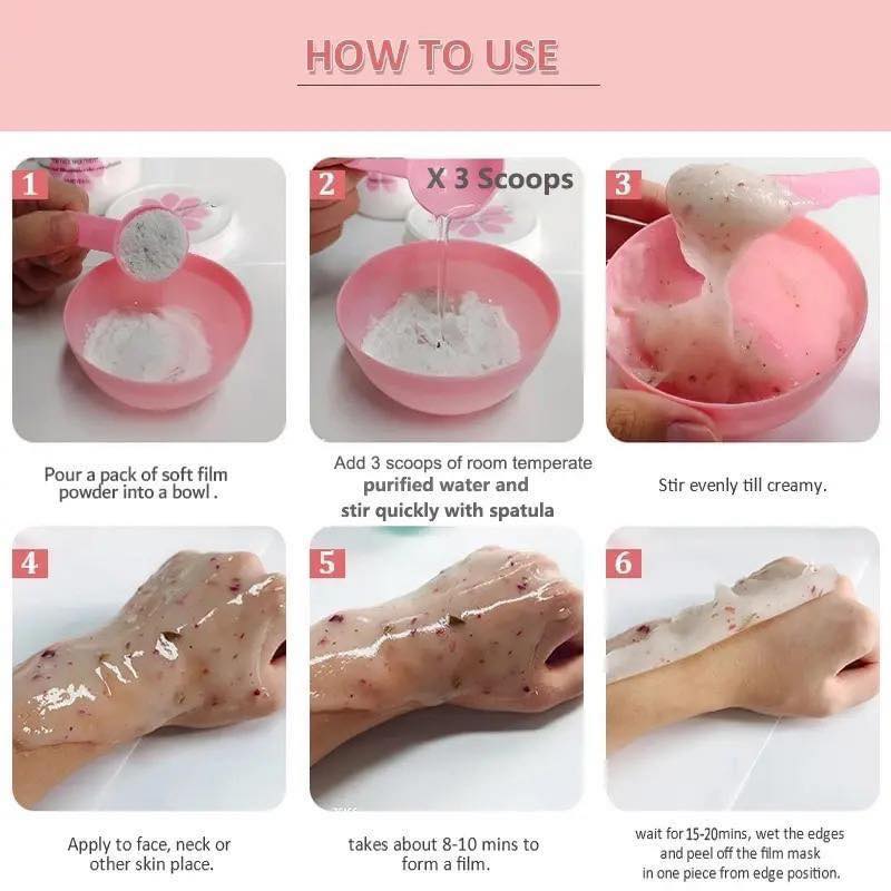 Jelly Mask For Facials Jelly Face Mask Powder With Lip Mask Free Gift