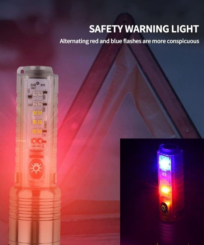 Powerful Multi-function Rechargeable lens Flashlight