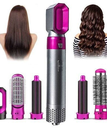 5-in-1 Hot Air Hair Dryer and Curler – Multi-Function Tool Set