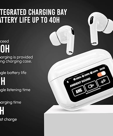 Airoods Pro Wireless With ANC/ENC Touch Control/Display