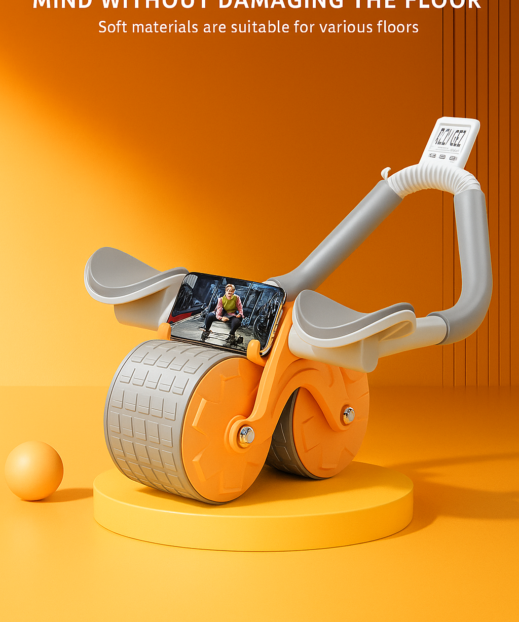 Ab Roller Double Wheel Exercise Fitness Core Training Tool