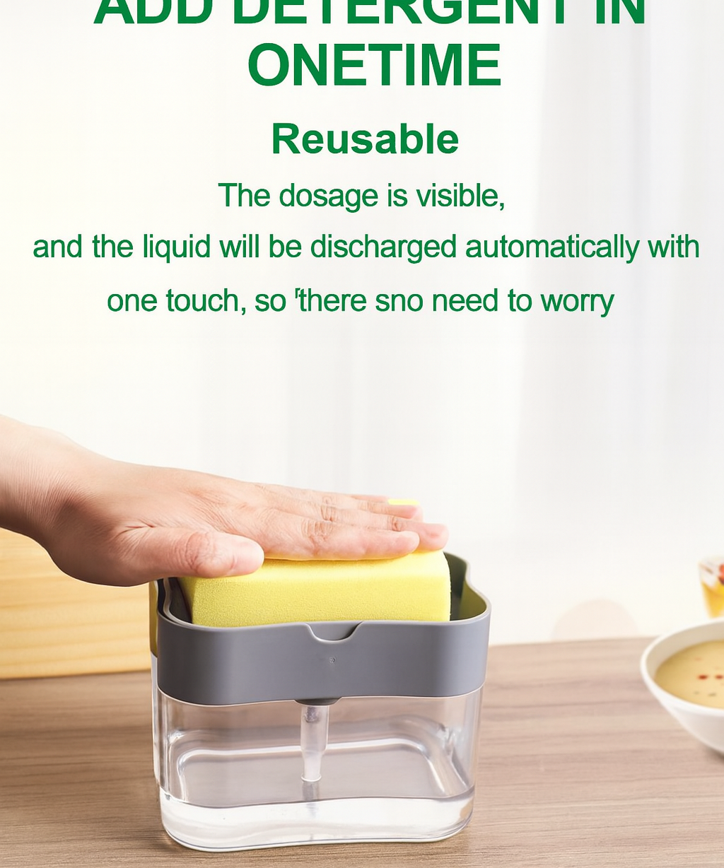 Automatic Sensor Soap Dispenser Touchless Liquid Hand Wash Home Device