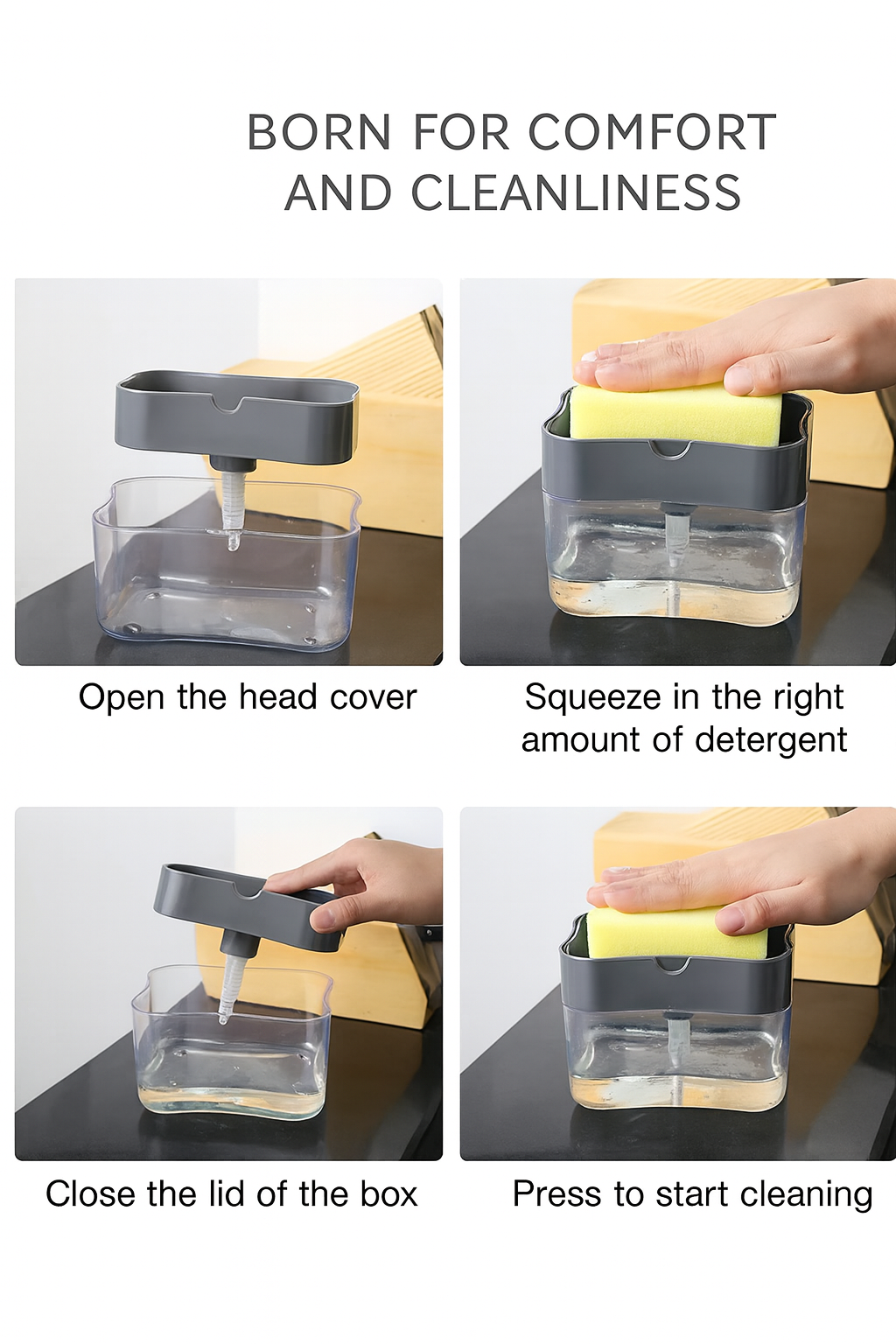 Automatic Sensor Soap Dispenser Touchless Liquid Hand Wash Home Device