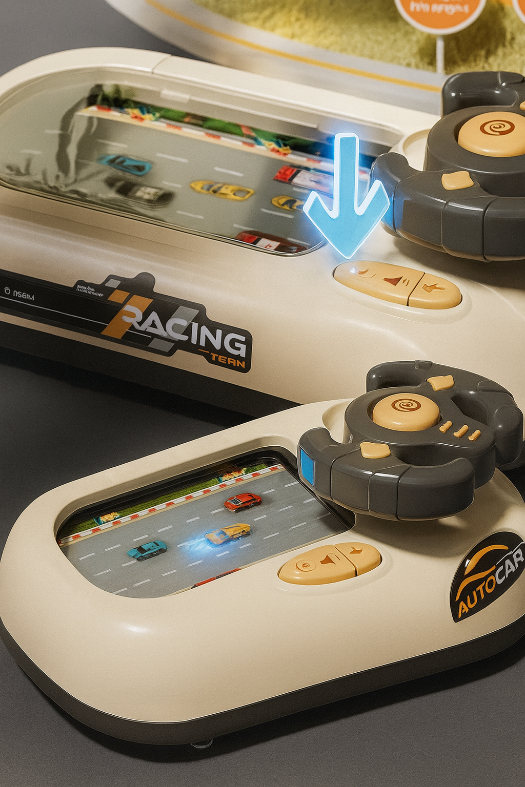 Car Adventure Track Set Interactive Toy with Mini Cars and Obstacles