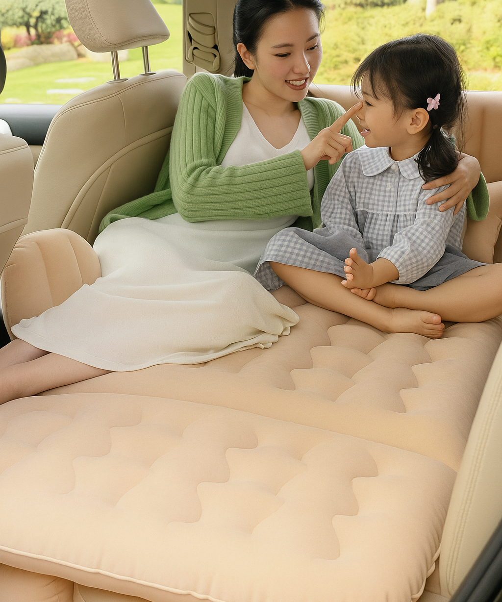 Car Air Bed Inflatable Mattress with Pump Portable Travel Bed