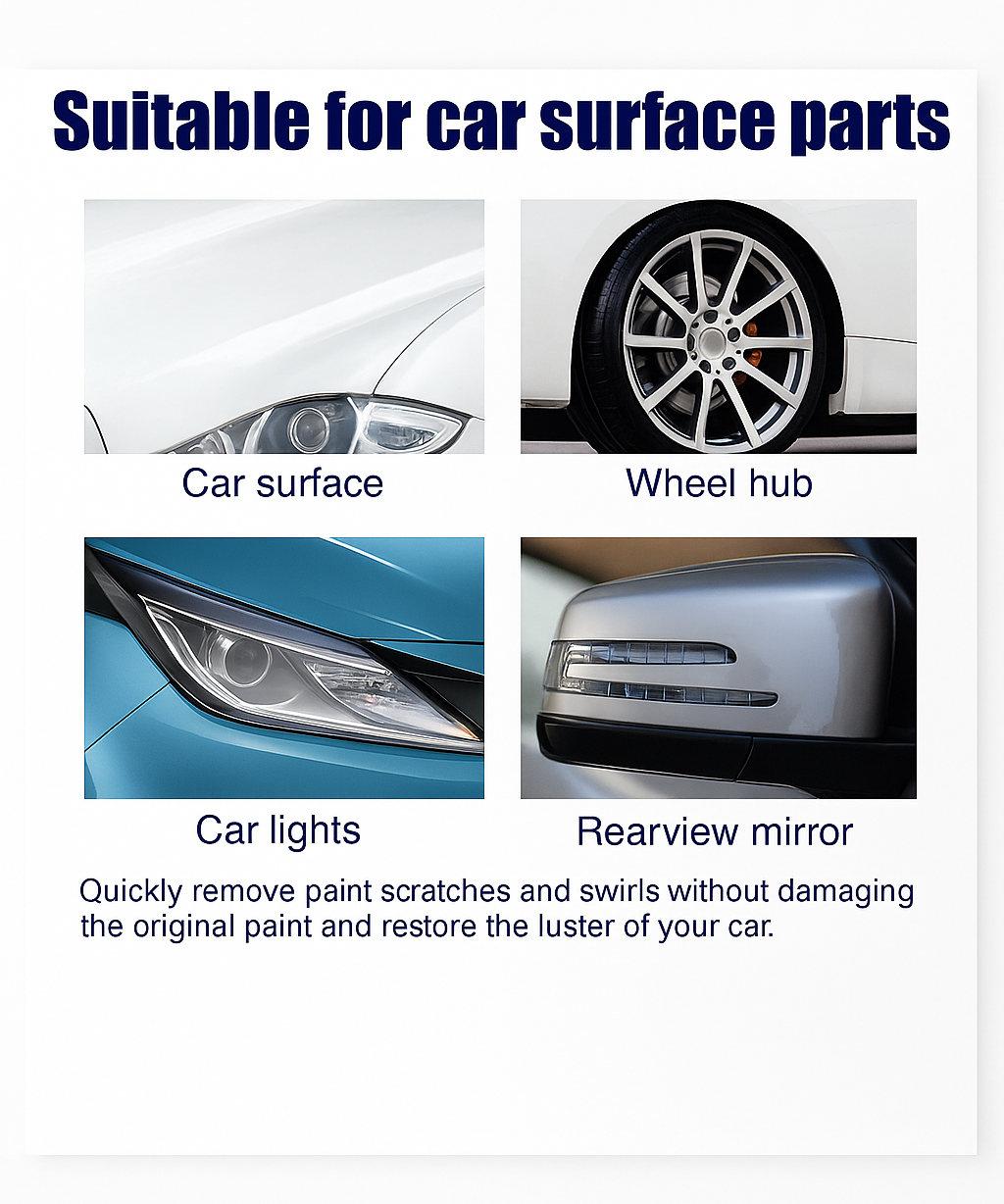 Car Scratch Remover Repair Cream Paint Restoration Polishing Compound