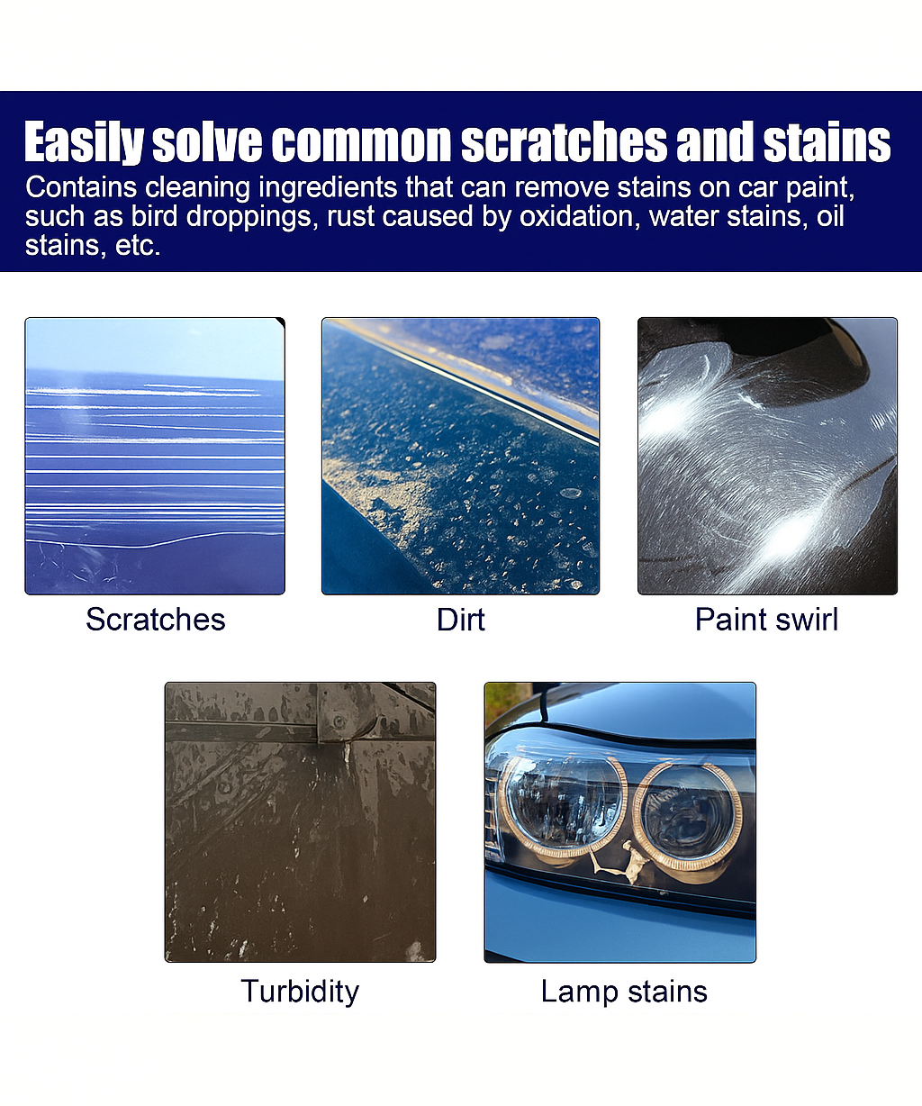 Car Scratch Remover Repair Cream Paint Restoration Polishing Compound