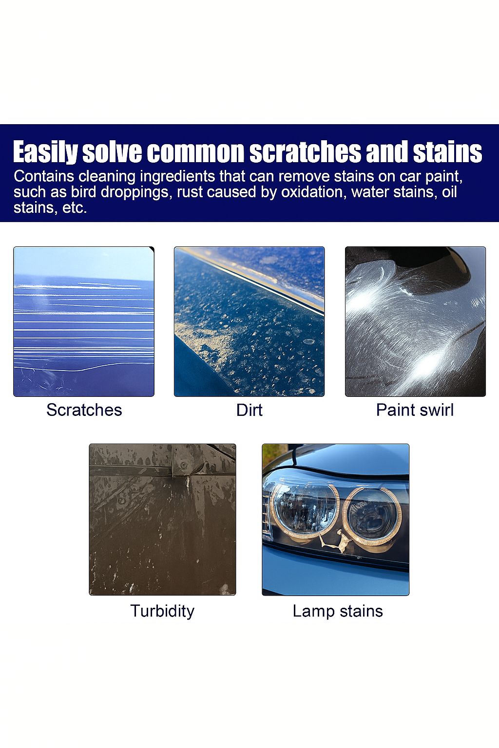 Car Scratch Remover Repair Cream Paint Restoration Polishing Compound