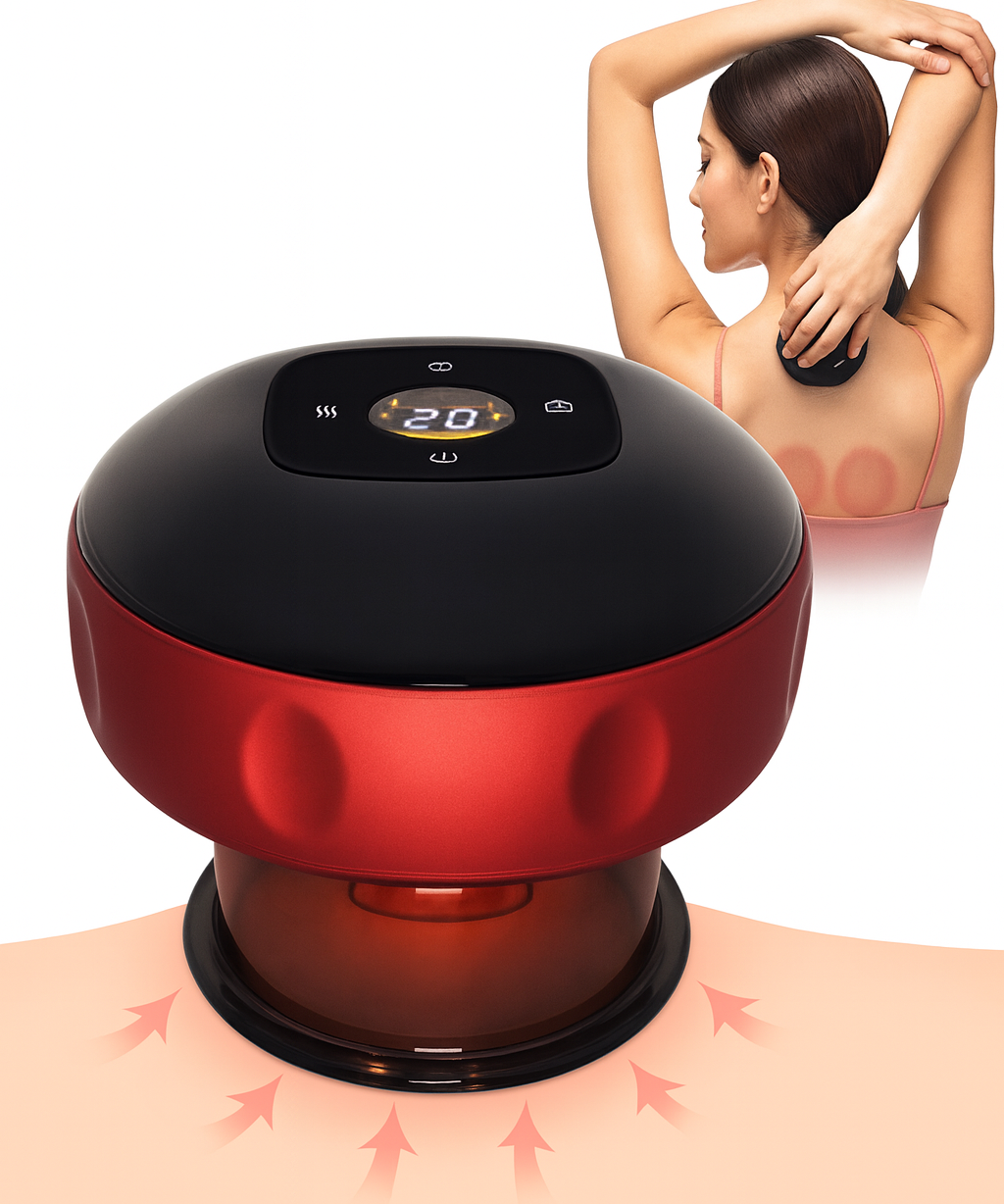 Intelligent Breathing Cupping Massager with Heat & Suction