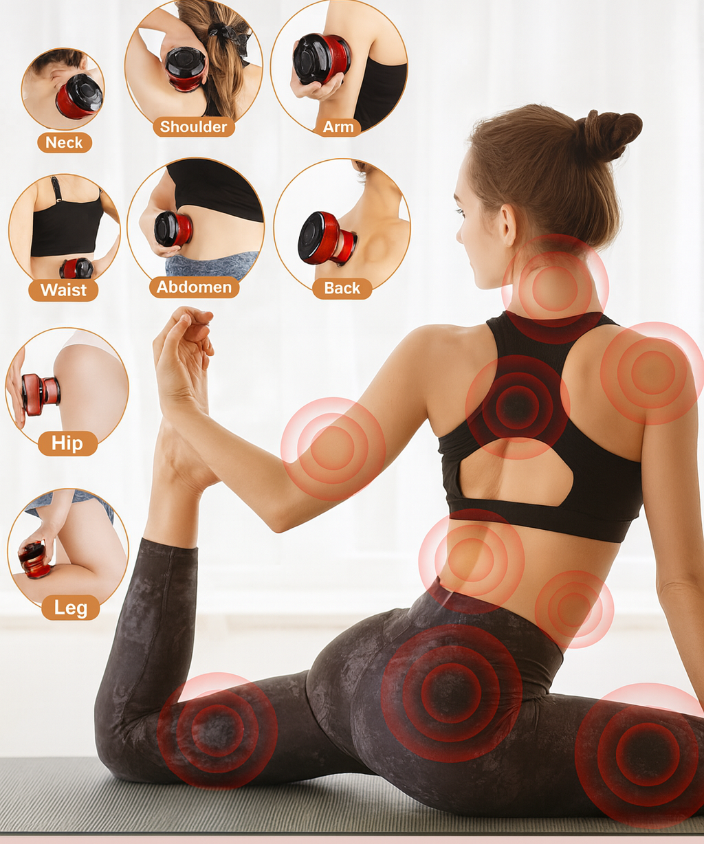 Intelligent Breathing Cupping Massager with Heat & Suction