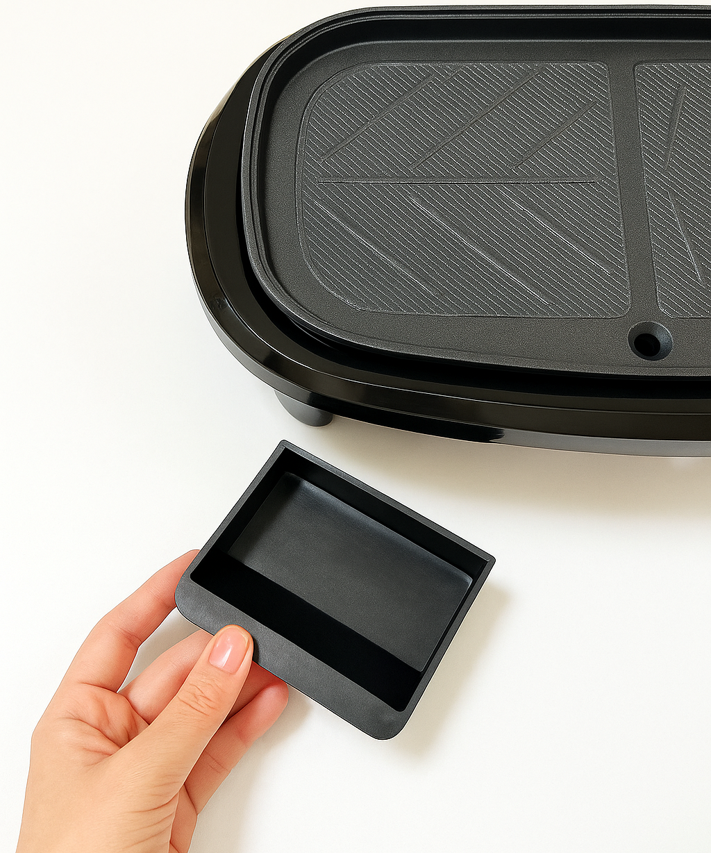 Electric Grill 2 in 1 Hot Pot Multi Cooker Non Stick Barbecue Pan