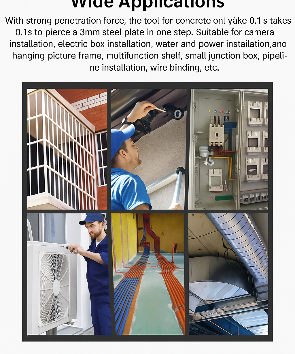 Manual Nail Gun for Wall Fixing – Handheld Concrete Nailer