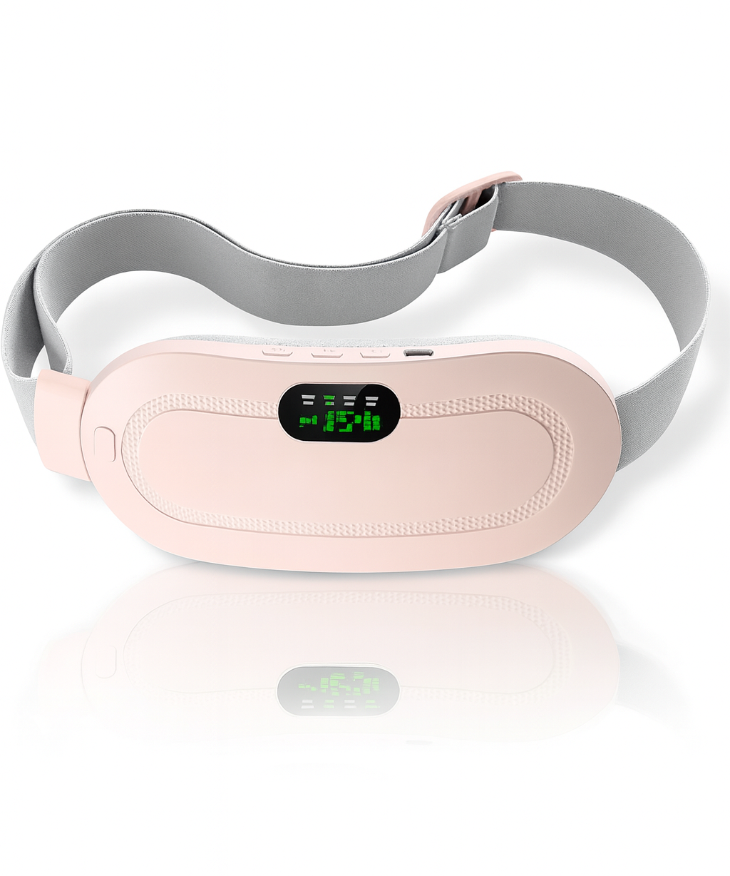 Electric Period Pain Relief Belt Heating Pad Massager for Women Comfort