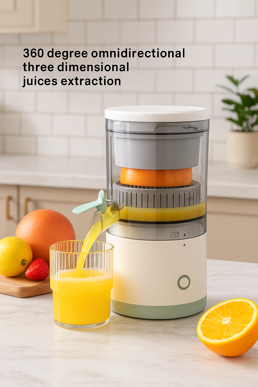 Electric Citrus Juicer Portable Lemon Orange Juice Extractor Machine