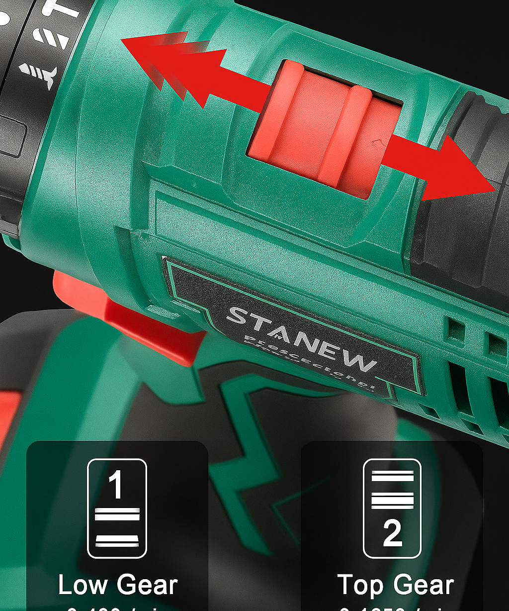 Electric Drill Double Battery Cordless Power Tool Set for Home Repair