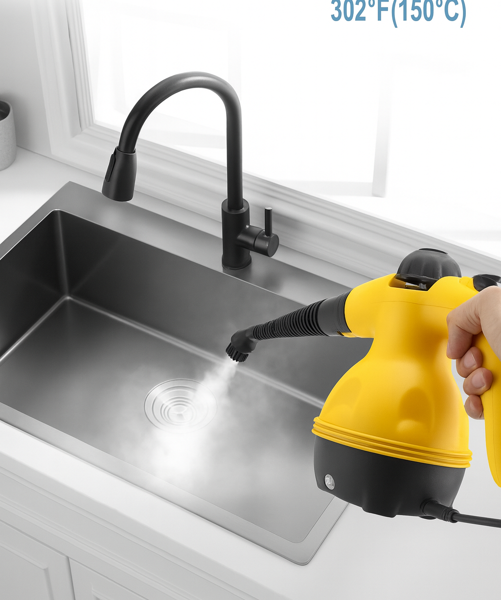 Handheld Steam Cleaner 1000W with Multi Nozzle Accessories for Home Cleaning