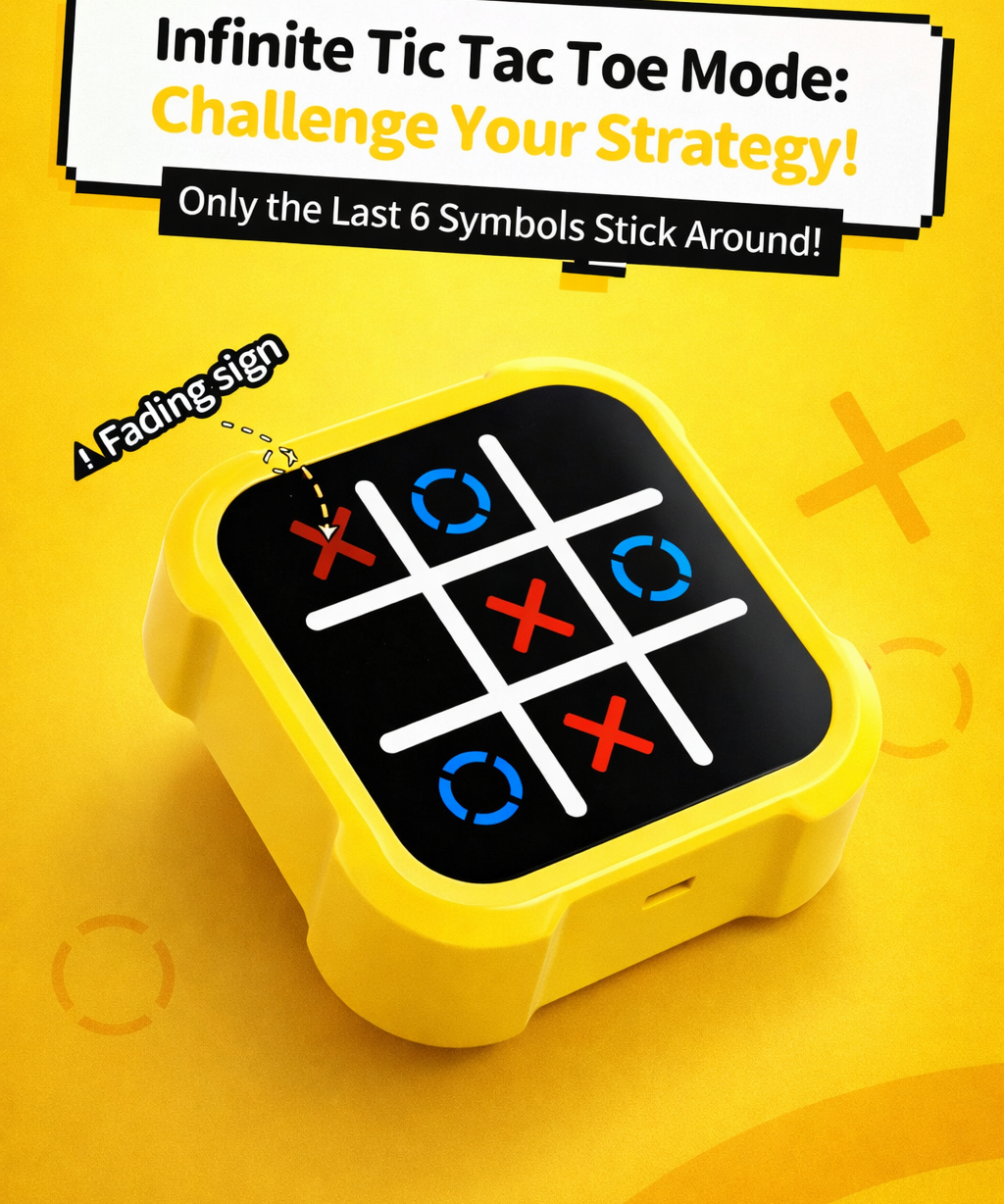 Tic Tac Toe Bolt Board Game – Kids Educational Toy 3+