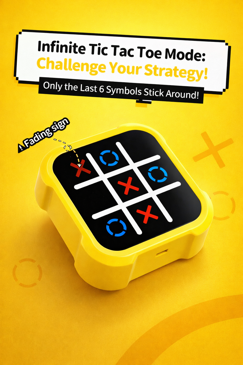 Tic Tac Toe Bolt Board Game – Kids Educational Toy 3+