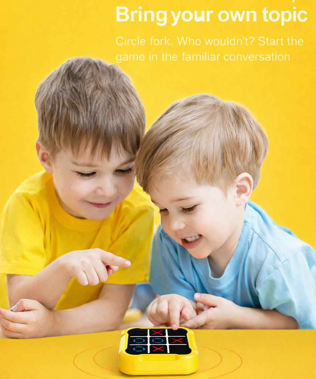 Tic Tac Toe Bolt Board Game – Kids Educational Toy 3+