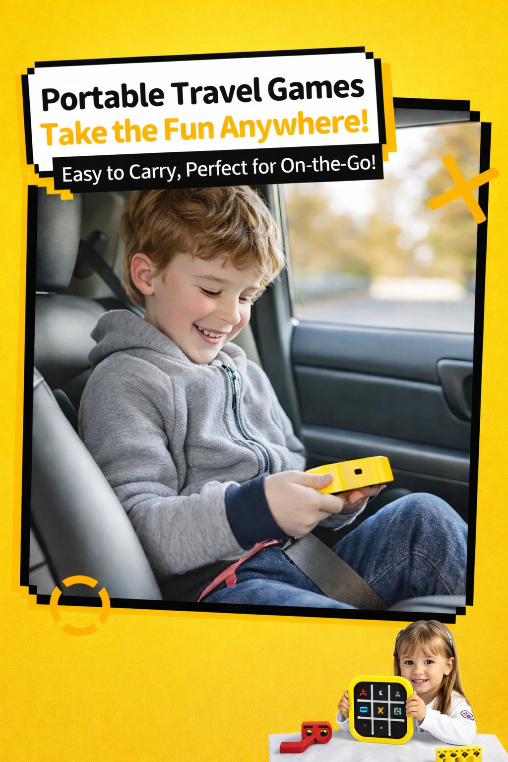 Tic Tac Toe Bolt Board Game – Kids Educational Toy 3+