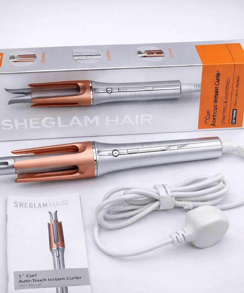 Automatic One-Touch Hair Curler 39W with Anti-Scald and Anti-Tangle Protection