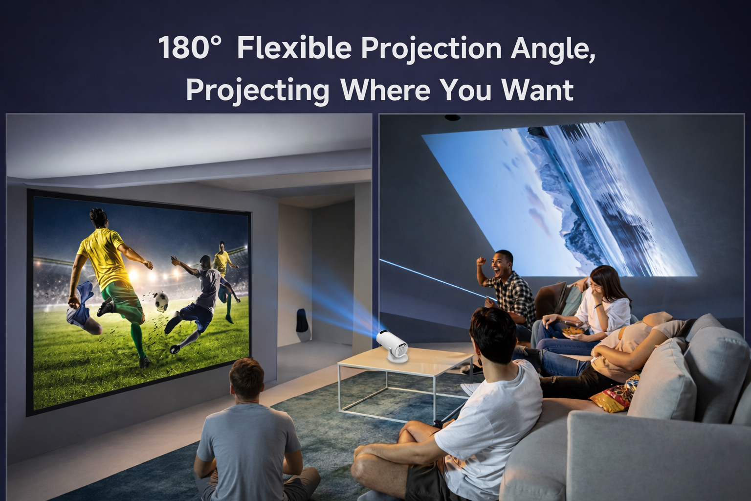 HY-300 Home Theatre Multimedia Projector with Highlight Coating Lens