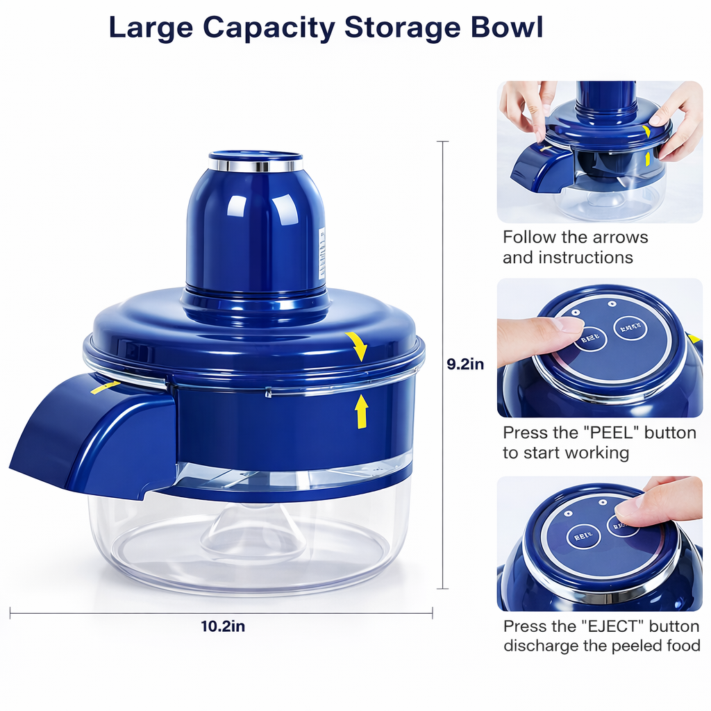 Automatic Peeling Machine Electric Rechargeable Peeler