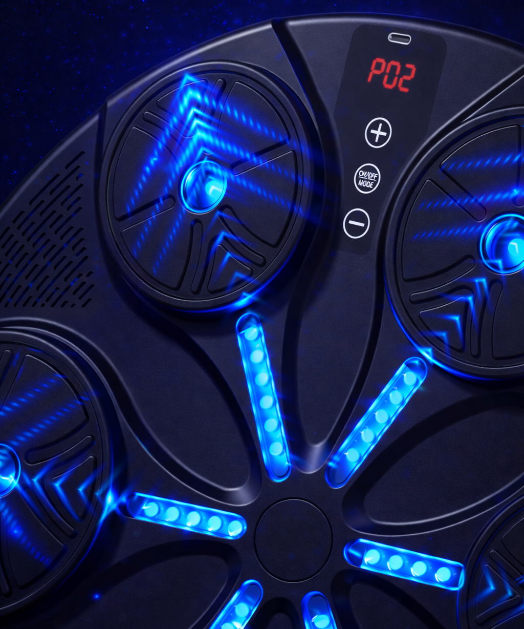 Boxing Punching Machine with LED Display & Wall Mount