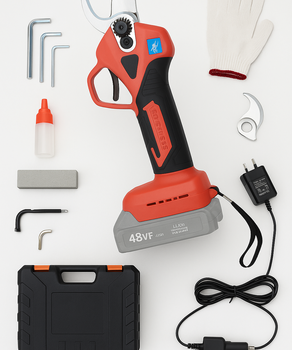 48V Cordless Electric Pruning Shears 2-Pack – 30mm Cut