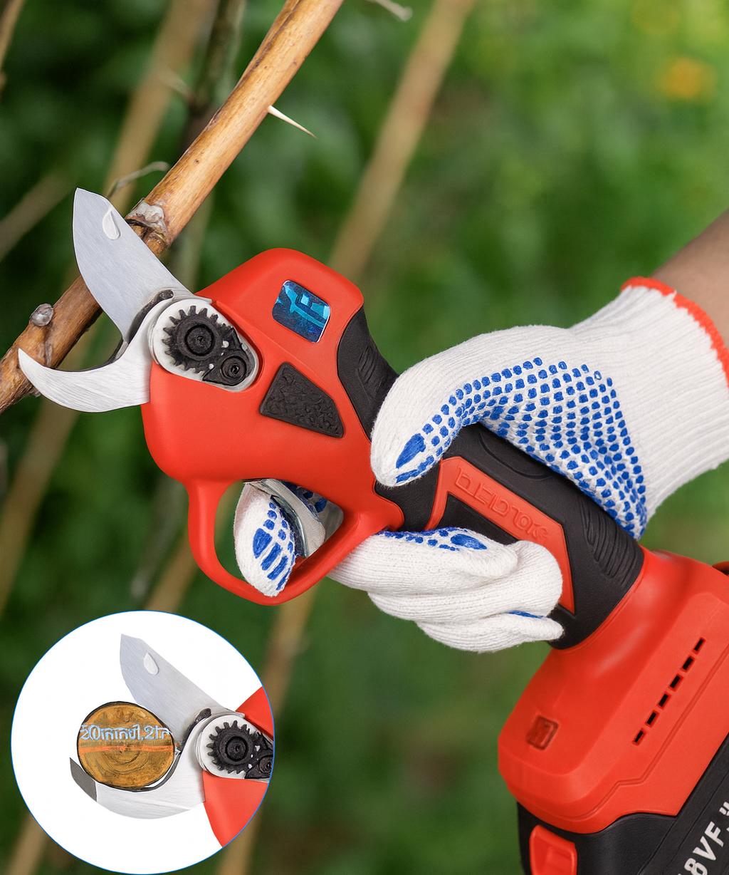 48V Cordless Electric Pruning Shears 2-Pack – 30mm Cut