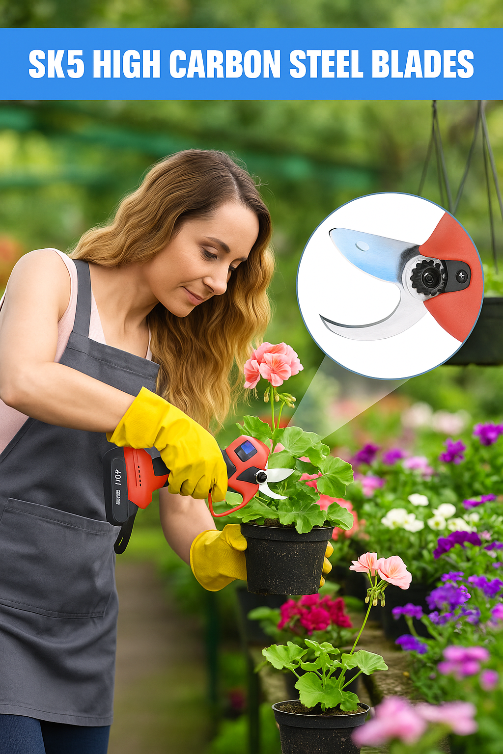 48V Cordless Electric Pruning Shears 2-Pack – 30mm Cut