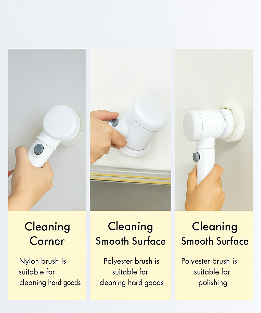 Electric Spin Scrubber 5-in-1 USB Rechargeable Cleaning Brush