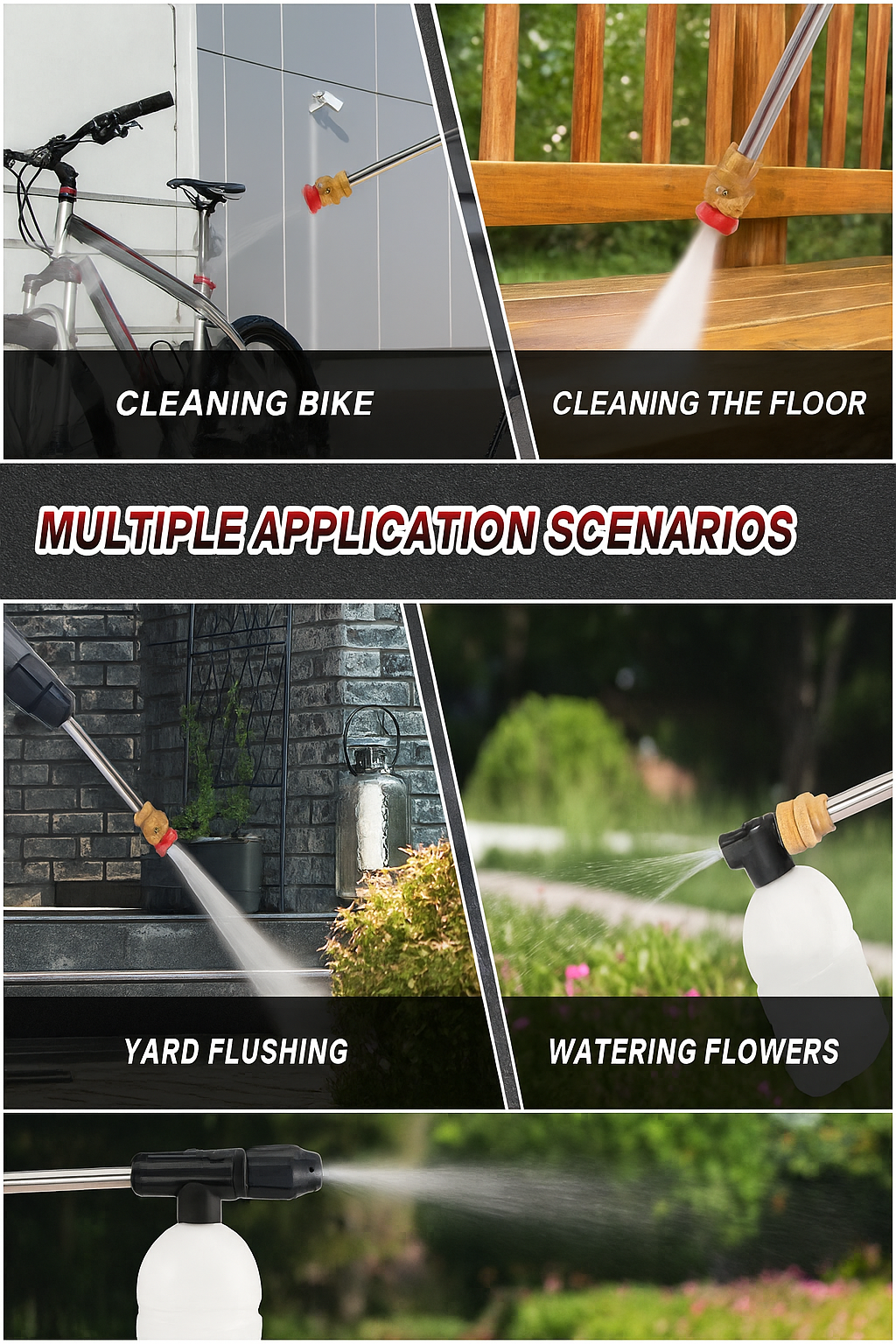 Cordless Pressure Washer Gun 68V – Portable Car Wash Kit