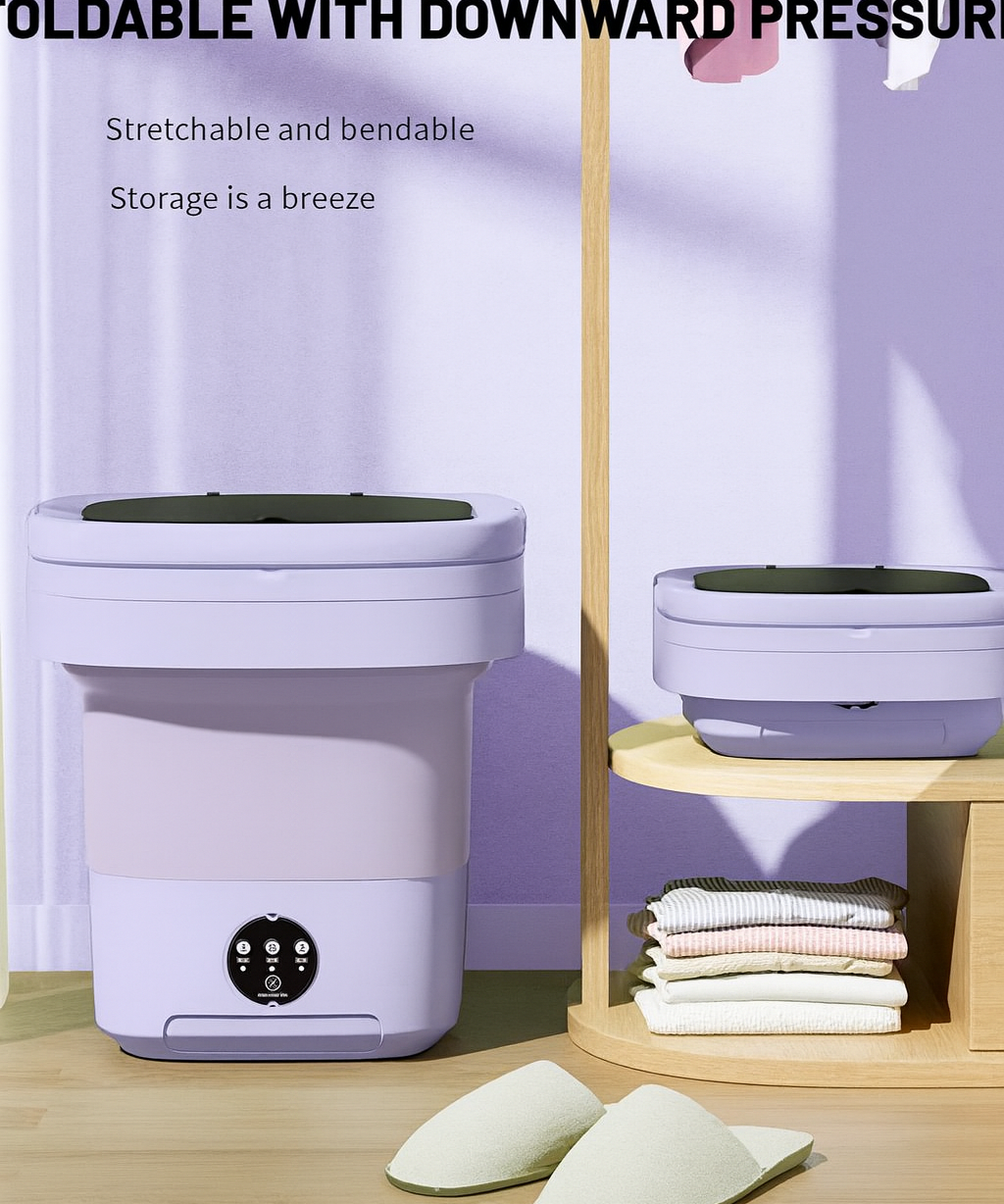 Portable Mini Washing Machine Compact Laundry Washer for Clothes Home