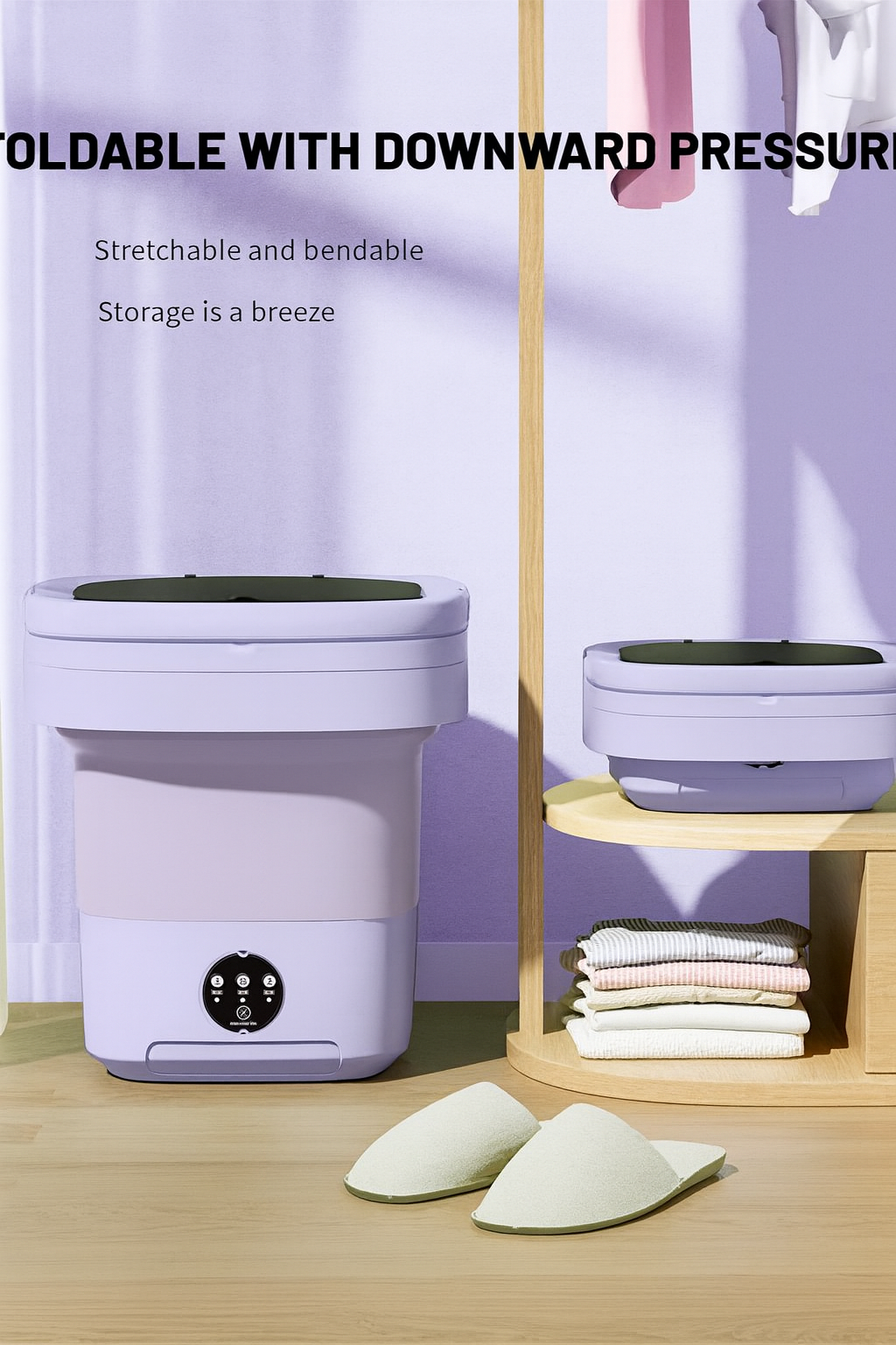 Portable Mini Washing Machine Compact Laundry Washer for Clothes Home