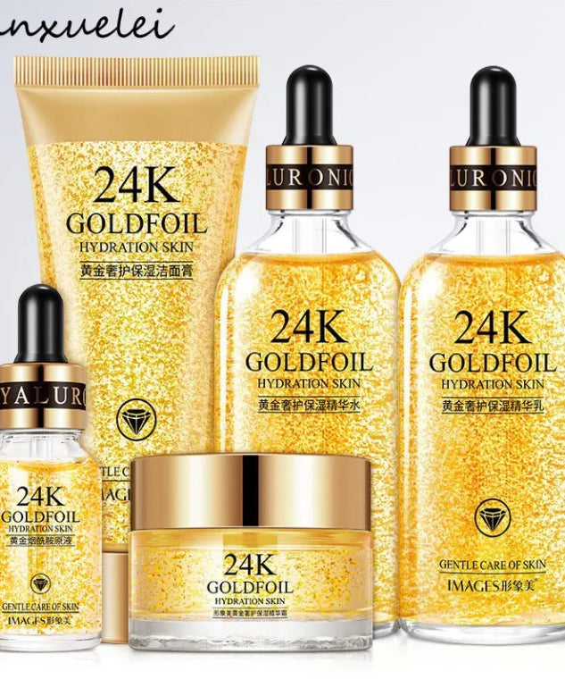 24k Gold Skin Care Set & Kit (5 Pcs)