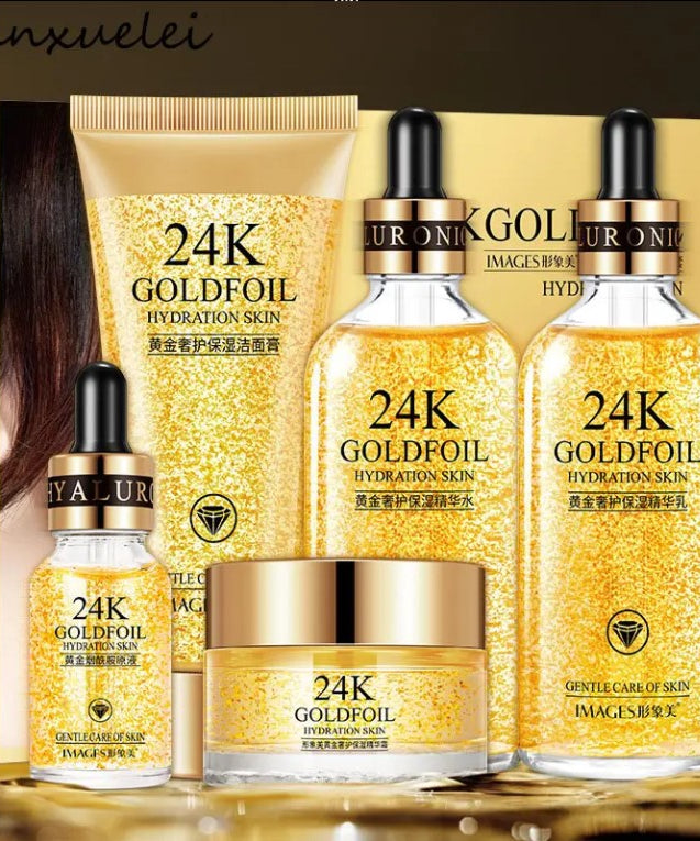 24k Gold Skin Care Set & Kit (5 Pcs)