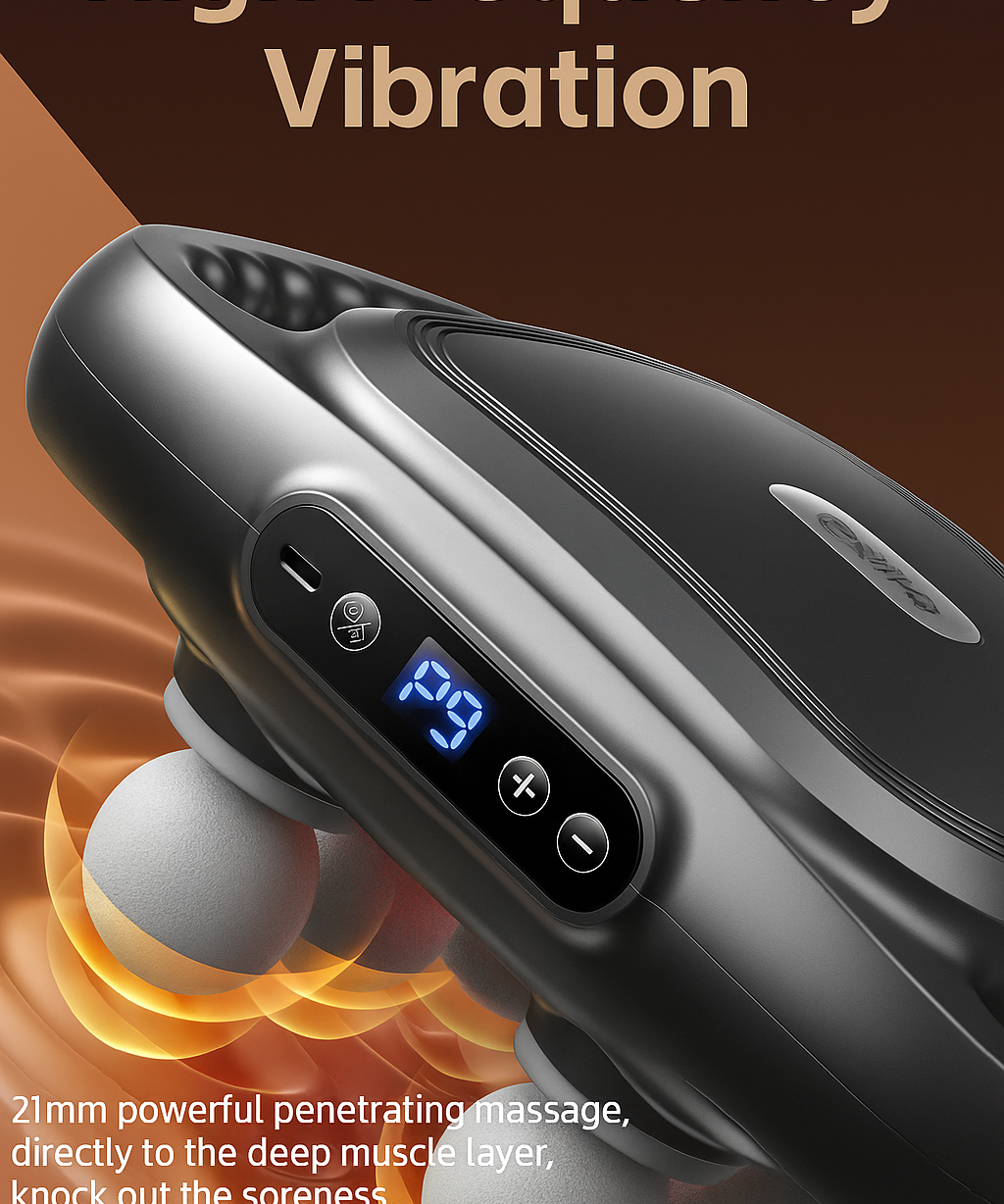 Six Head Electric Massager Full Body Vibration Therapy Device