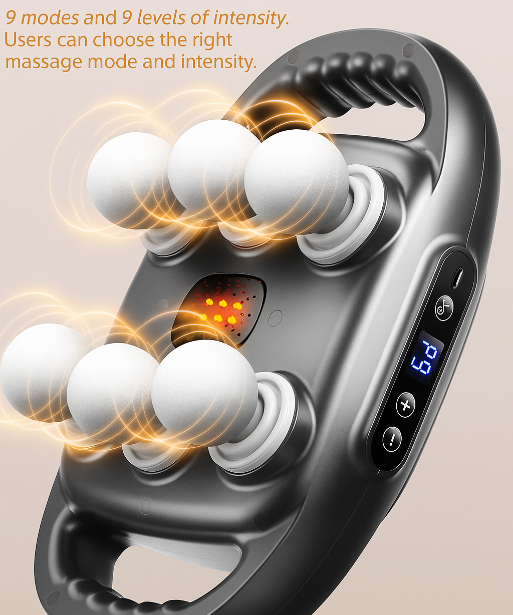 Six Head Electric Massager Full Body Vibration Therapy Device