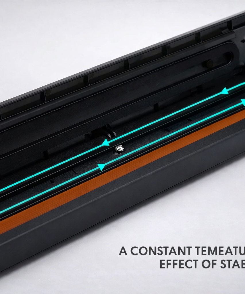 Vacuum Sealer Machine 90W Home Automatic Food Packing with 10 Bags