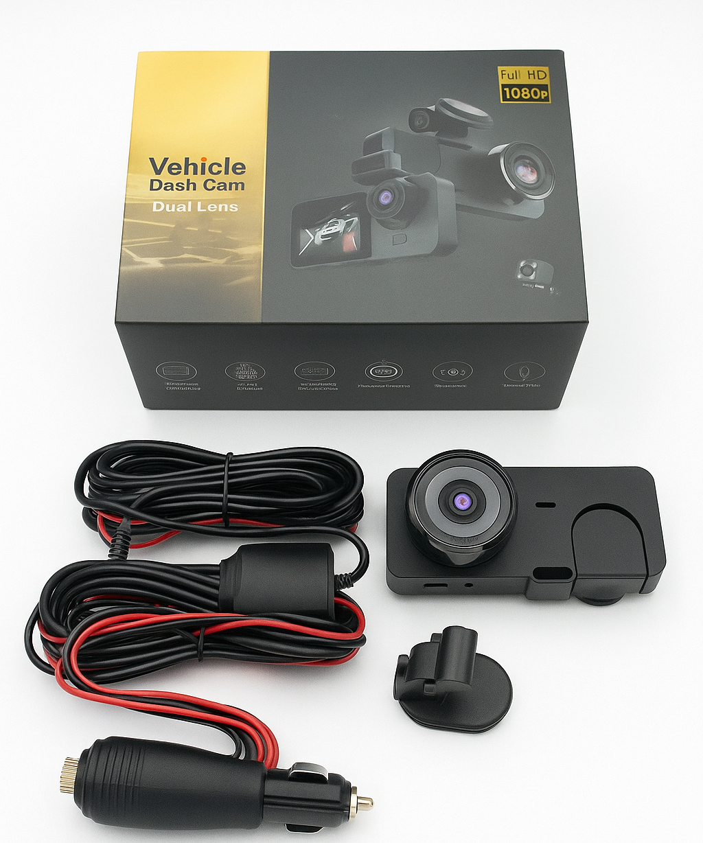 HD Vehicle Dash Camera DVR with 2.0" Screen, 170° Wide Angle, Loop Recording & G-Sensor