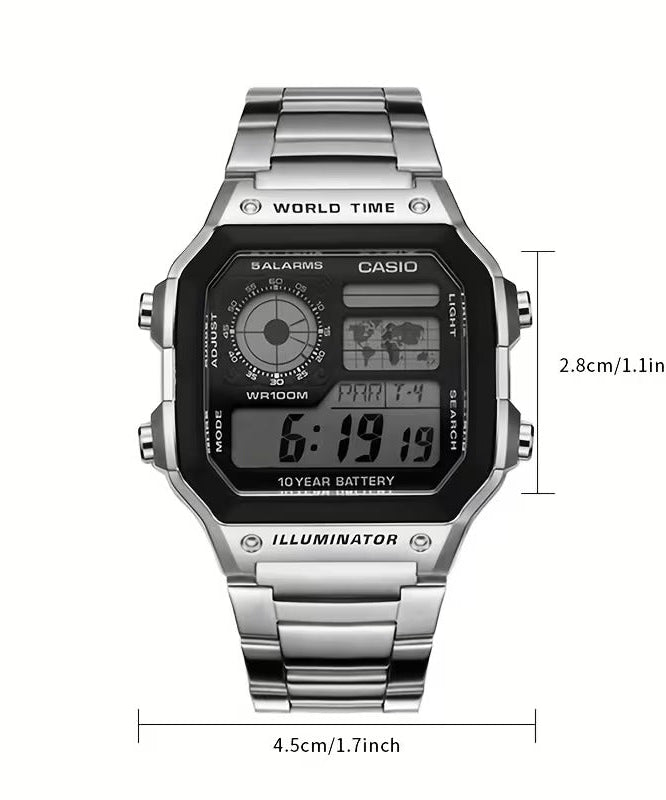 Casio Men’s metal  Digital Watch – AE-1200WHD