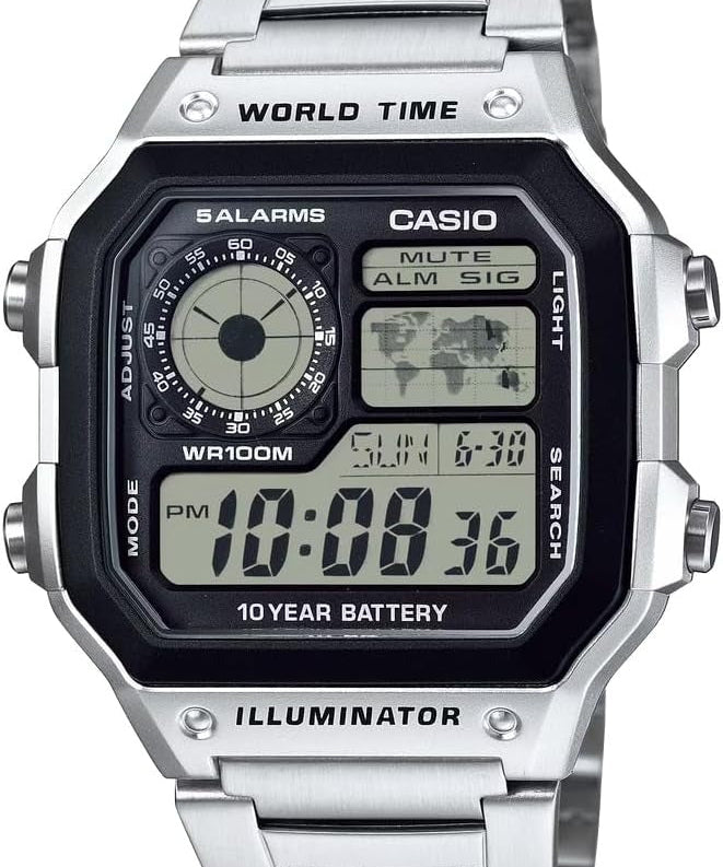 Casio Men’s metal  Digital Watch – AE-1200WHD
