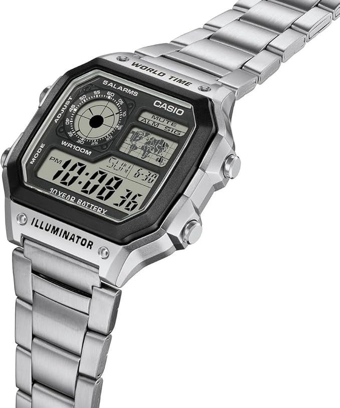 Casio Men’s metal  Digital Watch – AE-1200WHD